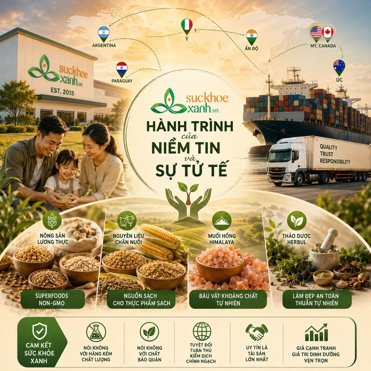 SKX | Nhà Nhập Khẩu Nông Sản Sạch & Nguyên Liệu Chăn Nuôi Chính Ngạch